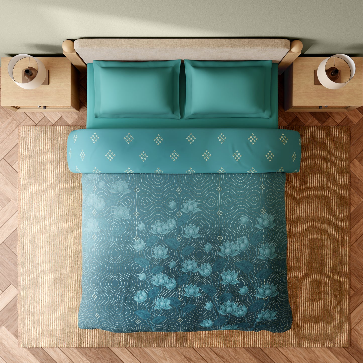 MINIATURE RANGANA DIGITAL Quilt Double 300TC 1087463