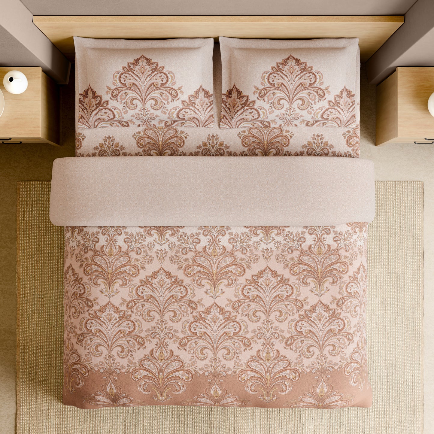 BLUE POTTERY RANGANA ROTARY Bedsheets Large 210TC 1087688