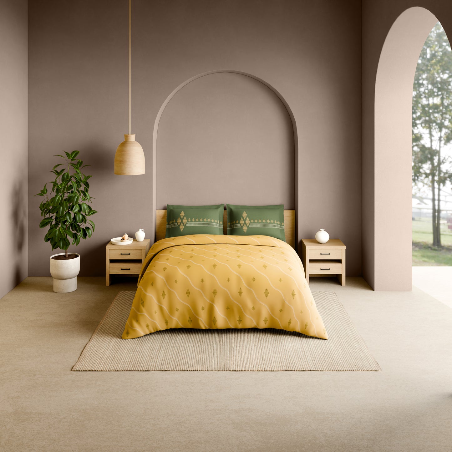 GODNA RANGANA ROTARY Bedsheets Large 210TC 1087693