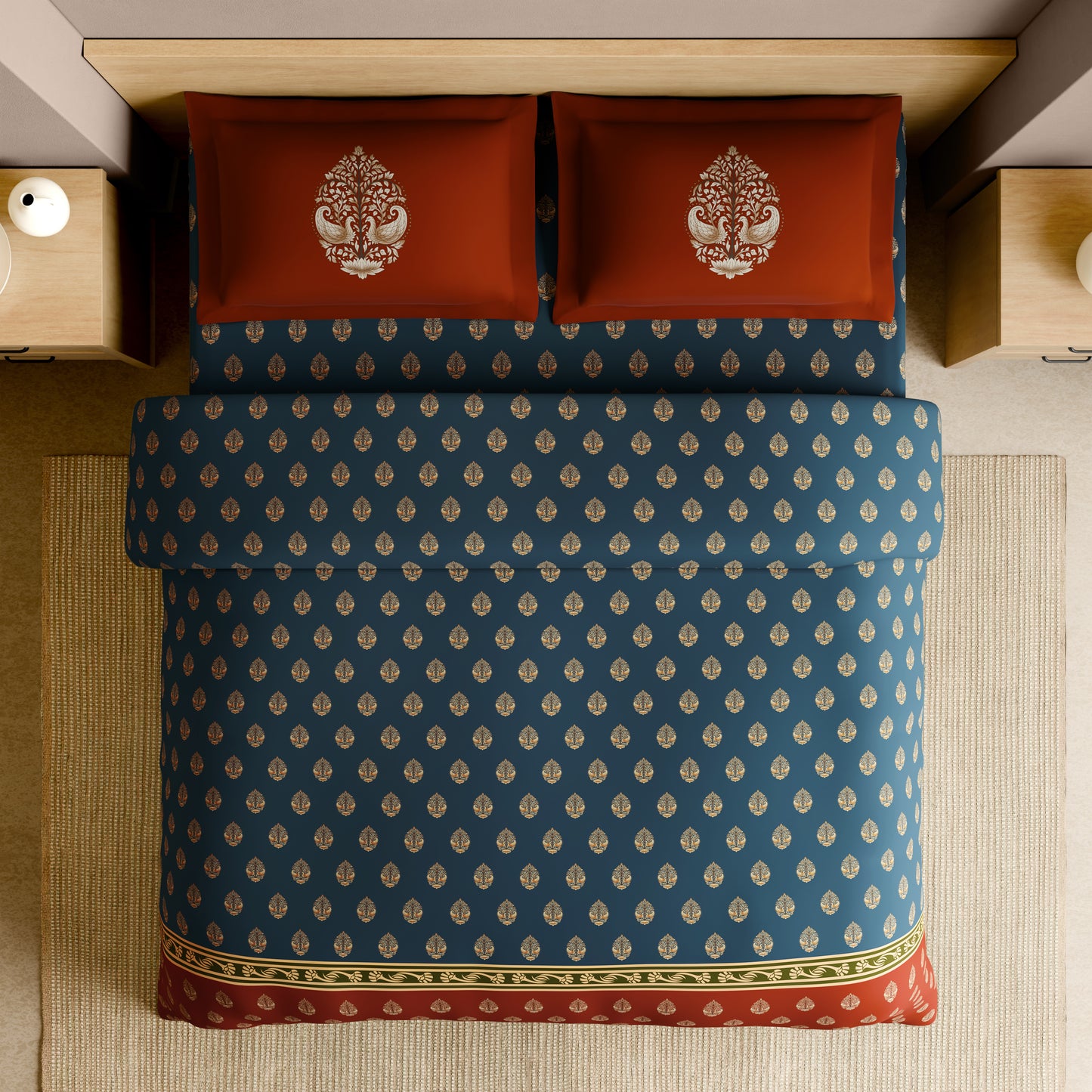 PATACHITRA RANGANA ROTARY Bedsheets Large 210TC 1087694