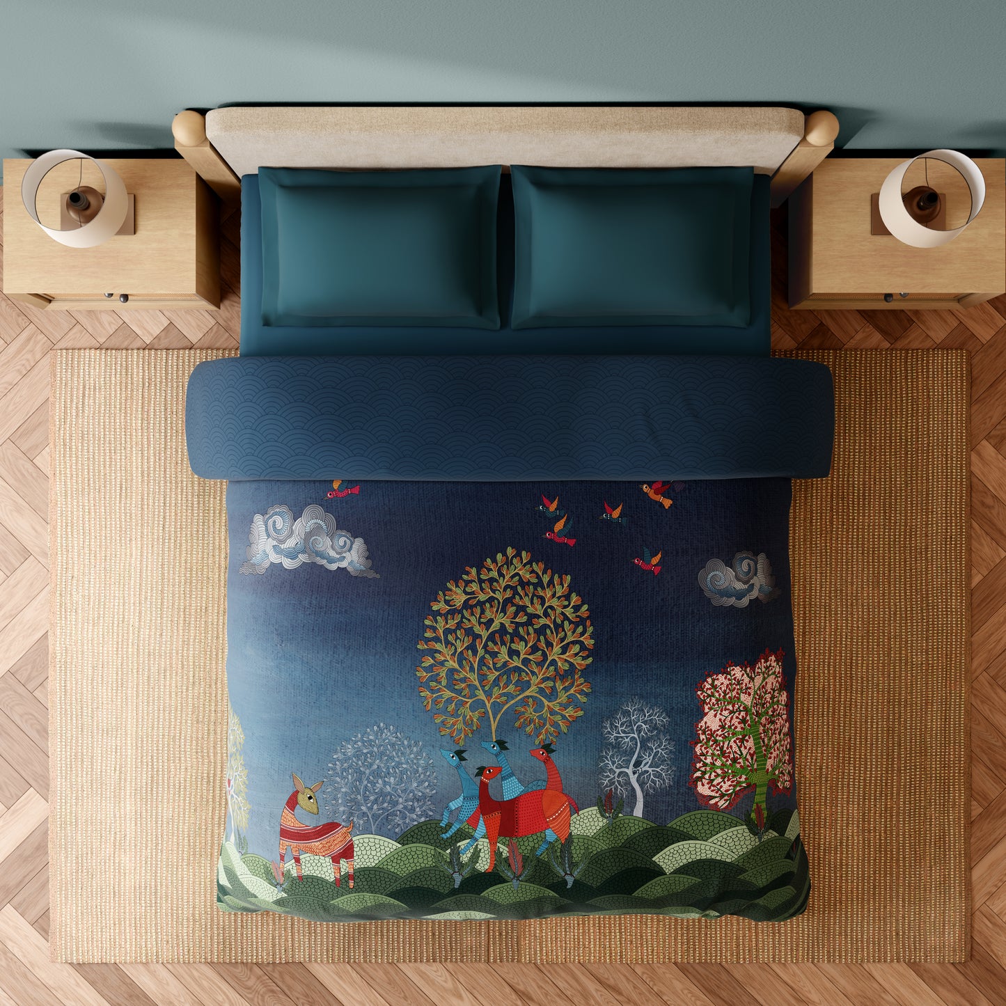 GOND RANGANA DIGITAL Quilt Double 300TC 1087471