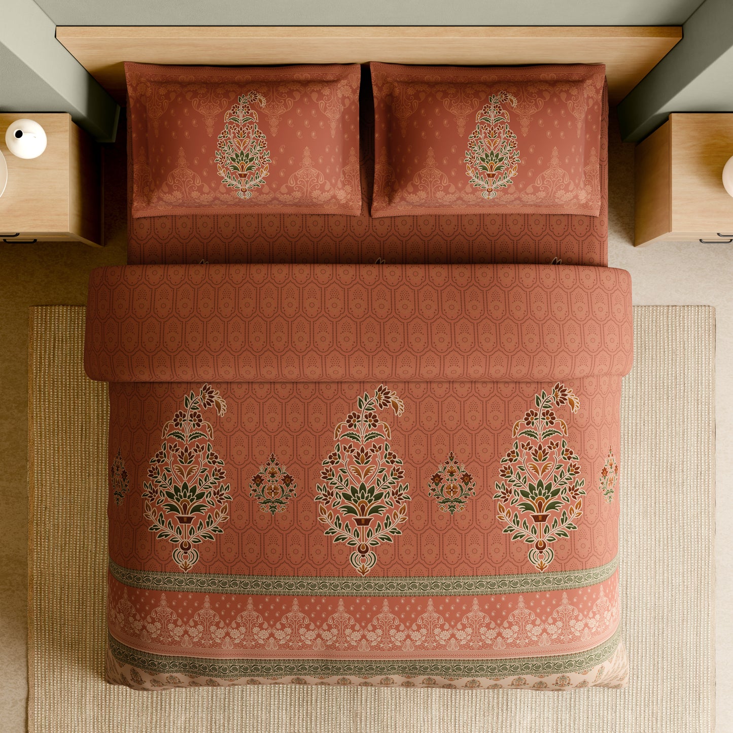MEENAKARI RANGANA ROTARY Bedsheets Large 210TC 1087678