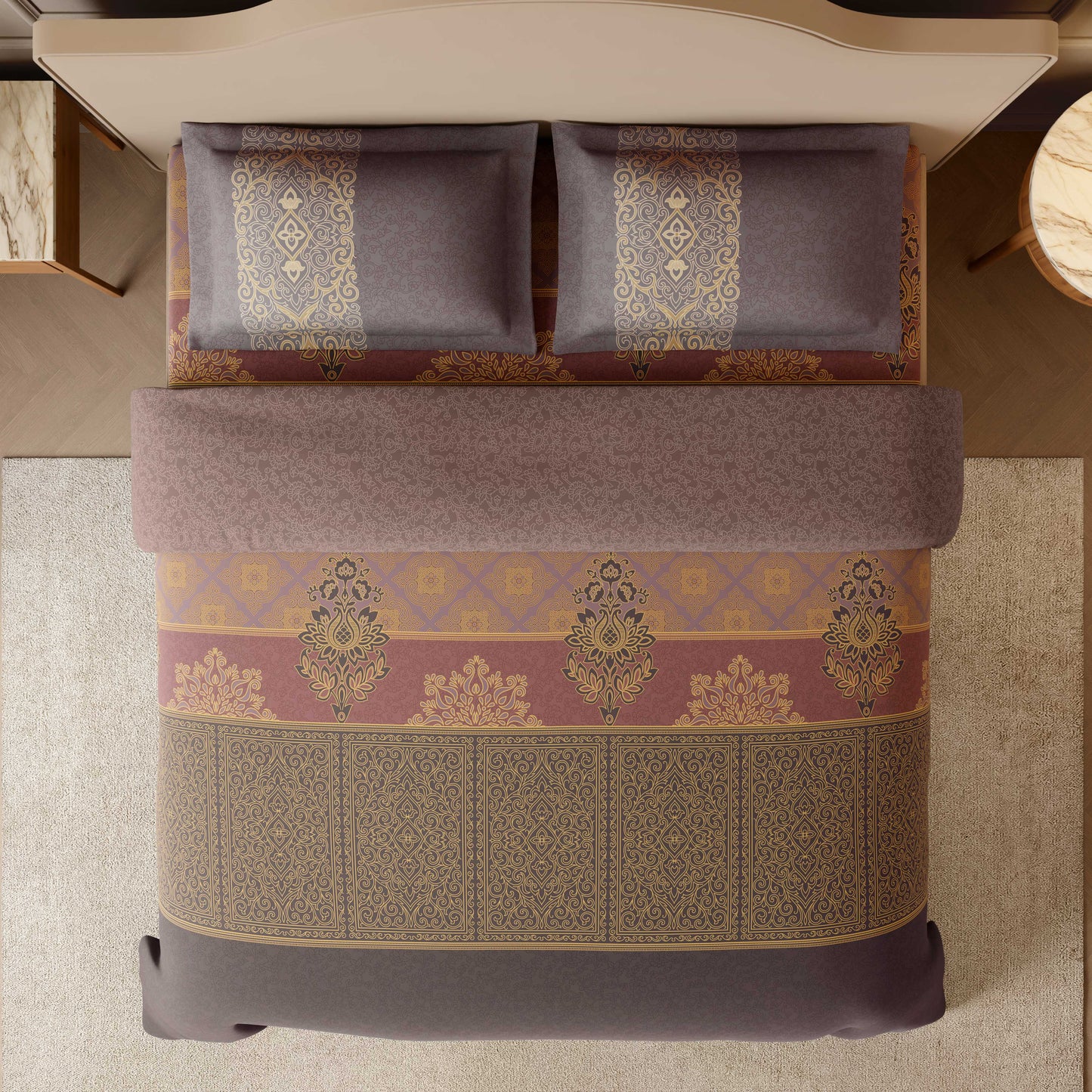 TARAKASHI RANGANA SWARNA Bedsheets Large 210TC 1087698